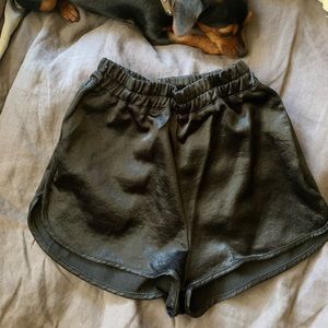 Satin American Apparel dolphin shorts